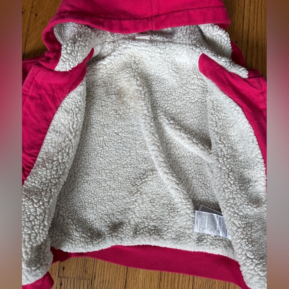 GAP Kids Fuchsia Hoodie with Sherpa Lining - Picture 5 of 9